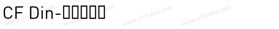 CF Din字体转换